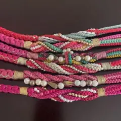 カラフルな帯締め 5本セット 振袖 浴衣 和雑貨にも