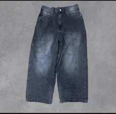 H&M SUPER BAGGY ブラックデニム 28/30 - メルカリ