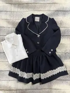 デコラピンキーズ 130cm 紺 フォーマル スーツ 卒園式 入学式セレモニー