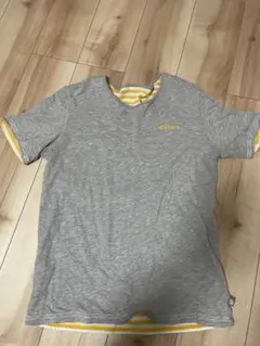 adidas アディダス　ボーダー半袖tシャツ（リバーシブル可）サイズL メンズ