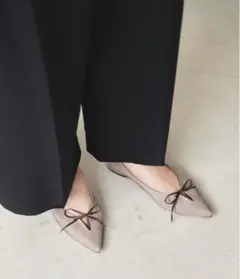 MAKI KANEKO×LE TALON♡ポインテッド2WAYリボンフラット