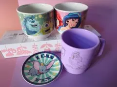 ディズニー　マグカップ、陶器カップ、豆皿