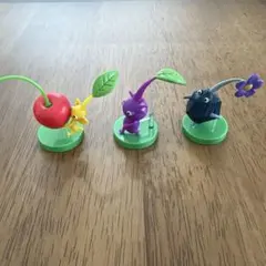 チョコエッグフィギュア 黄ピクミン、紫ピクミン、岩ピクミンセット