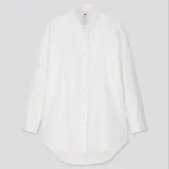 【UNIQLO】エクストラファインコットンオーバーサイズロングシャツ（長袖）のサムネイル