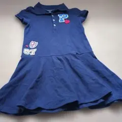 ラルフローレンのワンピースです 紺色で7歳用位ですが細身ですお値下げ中