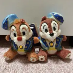 【タグ付き】チップとデール ぬいぐるみバッジ