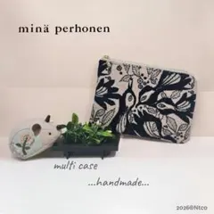 c.マルチケース カーニバル ピンクベージュ ミナペルホネン ハンドメイド