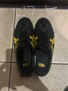 Onitsuka Tiger スニーカー 27.5cm 黒/黄　箱あり