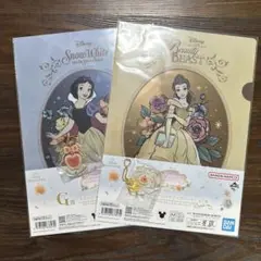 一番くじ　ディズニープリンセス　クリアファイル　アクリルチャーム