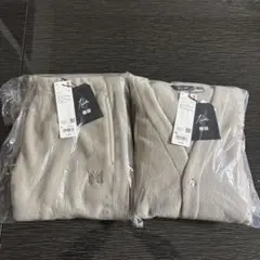 ユニクロ　needles フリース　ワイドパンツ　オーバーサイズ　カーディガン