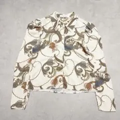 See By Chloe 総柄 ペイズリー ショート丈 ブラウス　パフスリーブのサムネイル