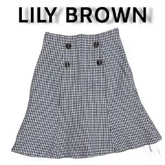 【新品タグ付き】LILY BROWN フレアスカショーパン チェック
