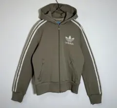 adidas アディダス　トレフォイルプリントロゴ　トラックジャケット　パーカーのサムネイル