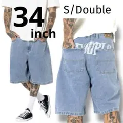 【34】S/Double エスダブル デニムショートパンツ【国内未発売】ブルーのサムネイル