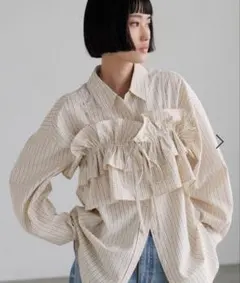 LOWRYS FARM チェックフリルビスチェ