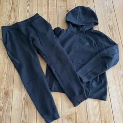 NIKE セットアップ テックフリース　ブラック パーカーXL パンツL