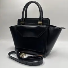 良品✨CHARLES & KEITH 2WAY ハンドバッグ 黒 ショルダー