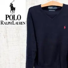 BA103《定番人気》ポロバイラルフローレン　ニット　ワンポイントポニー刺繍ロゴ