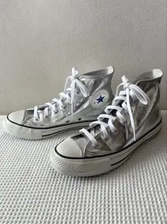 コンバース オールスター★シルバーハイカットスニーカー★23cmチャックテイラー