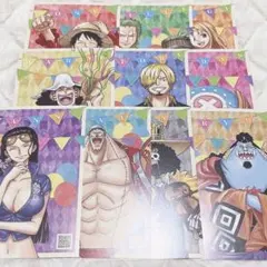 ワンピース 麦わらストア 10周年 特典 アニバーサリー ポストカード コンプ