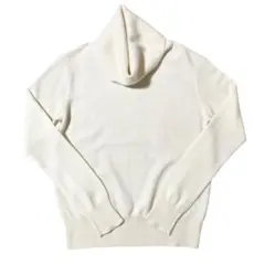 ユニクロ　カシミヤ100% オフタートル　ニット　白　S