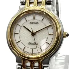 稼働/新品電池】SEIKO エクセリーヌ 7320-0410 コンビ ローマン | Mercari
