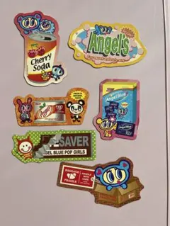 平成レトロ エンジェルブルー ナリミヤ マグネット6枚セット まとめ売り