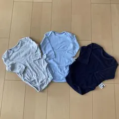 【UNIQLO】長袖ボディスーツ　ベビー肌着　ロンパース