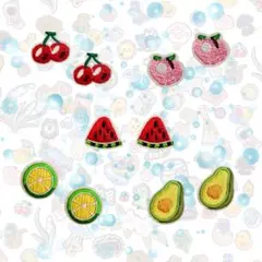 刺繍ワッペンセット　果物10個セット