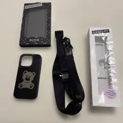 CASETiFY ブラック クマデザイン ケース iPhone15Pro