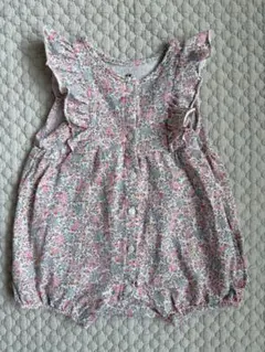H&M 花柄 ロンパース 68cm
