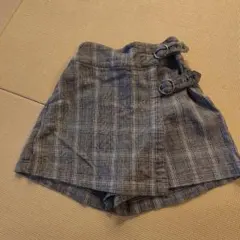 チェック柄キュロット　140