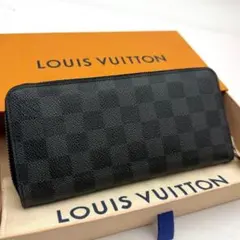 ルイヴィトン ダミエ グラフィット ヴェルティカル ノワール 黒 長財布