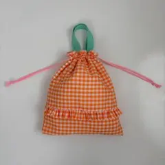 お着替え袋　体操着入れ　入園入学　ギンガムチェック