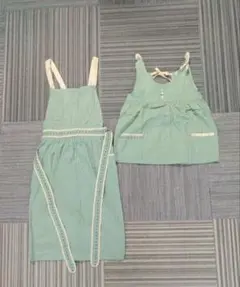 ビスク　ママと子供のペアエプロンのサムネイル