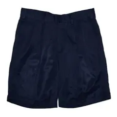 DOCKERS スラックスショーツ ネイビー 2タック ポリエステル100%のサムネイル