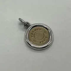 超希少】HERMES セリエ ロゴ ネックレストップ K18 Ag925 - メルカリ