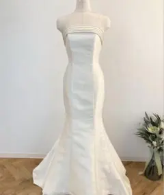 【美品】カンタベッラ マーメイドドレス トレーン付き（取り外し可）