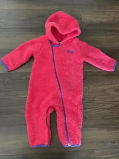 ノースフェイス モコモコロンパース アウター ピンク