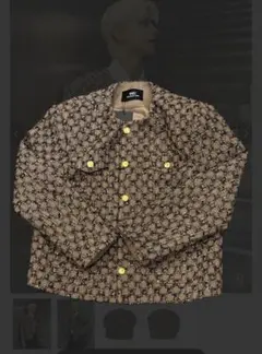 【ALUDE SELECT】block pattern tweed jacket