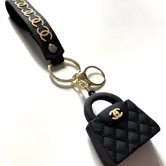 CHANEL ノベルティ バッグチャーム キーホルダー ブラック