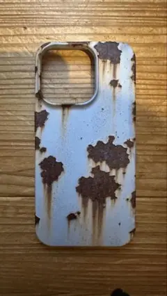 錆びた金属風iPhone用ソフトケース