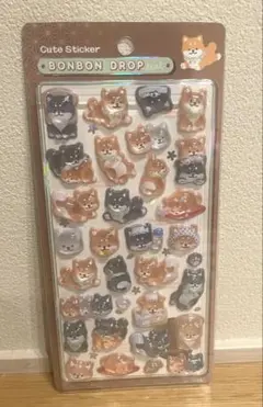 【正規品】新作　和柄　ボンボンドロップシール 芝犬