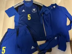  仙台育英学園 サッカーユニフォーム上下セット青アディダス高校大学 adidas 仙台育英学園 サッカーユニフォーム上下セット青アディダス高校