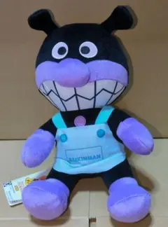 【新品未使用タグ付き】バイキンマンエプロンぬいぐるみL