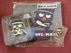 ハッピーくじ　バッドばつ丸 ポーチ　アクリルスタンド3点新品