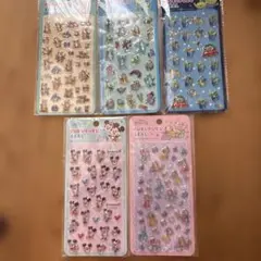 ［正規品］ディズニーぷくぷくシール5枚セット