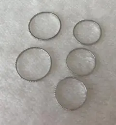 指輪　リング　ファランジリング　5つセット　シルバー　雑貨屋