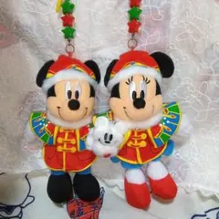 東京ディズニーランド☆ミッキー＆ミニー☆ぬいぐるみストラップ