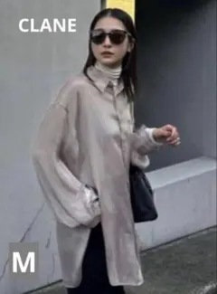 美品✨clane サイズ1 バルーンシアーパフスリーブ ブラウス リボン 